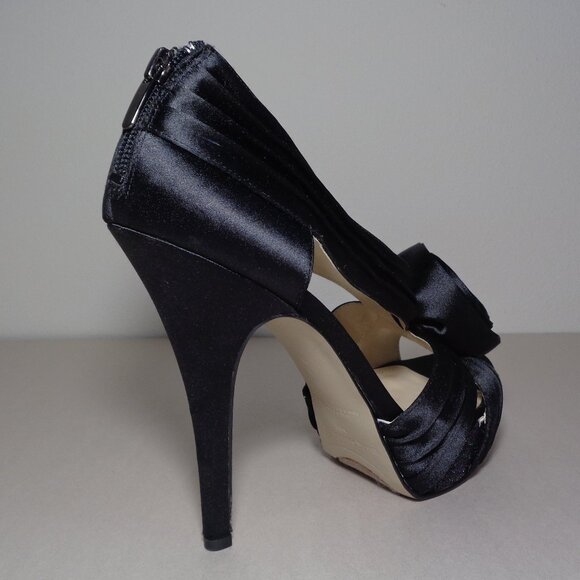 Enzo Angiolini Size 9.5 M / SLENDOR  / Black / Satin / Sandals New Women's Shoes - Picture 3 of 16